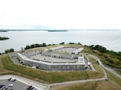 arial picture of Fort Henry Kingston
